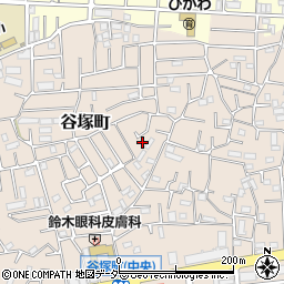 埼玉県草加市谷塚町1515-4周辺の地図