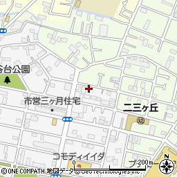 千葉県松戸市三ケ月1366周辺の地図