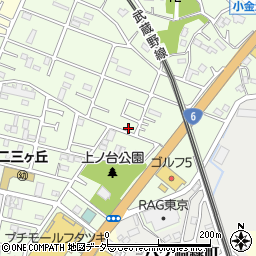 千葉県松戸市二ツ木1342-9周辺の地図