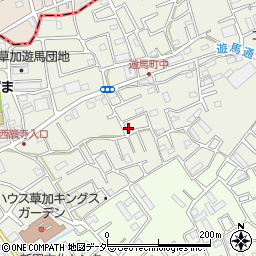 埼玉県草加市遊馬町1022周辺の地図
