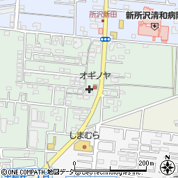 埼玉県所沢市所沢新町2528-8周辺の地図