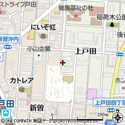 埼玉県戸田市上戸田21-6周辺の地図