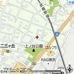 千葉県松戸市二ツ木1342-8周辺の地図