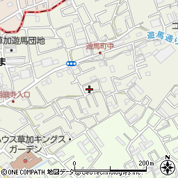 埼玉県草加市遊馬町1022-1周辺の地図