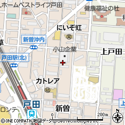 ＴＲ戸田新曽周辺の地図