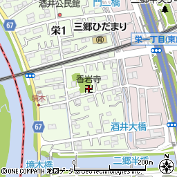 香岩寺周辺の地図