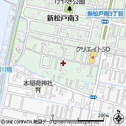 千葉県松戸市新松戸南3丁目269周辺の地図