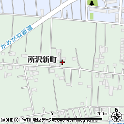 埼玉県所沢市所沢新町2498周辺の地図