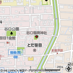 谷口稲荷神社周辺の地図