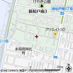 千葉県松戸市新松戸南3丁目285周辺の地図