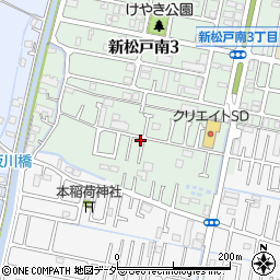 千葉県松戸市新松戸南3丁目286周辺の地図