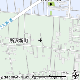 埼玉県所沢市所沢新町2502周辺の地図