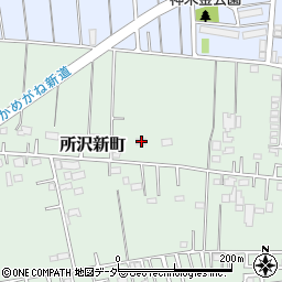 埼玉県所沢市所沢新町2498-4周辺の地図