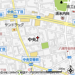 埼玉県八潮市中央2丁目周辺の地図