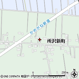 埼玉県所沢市所沢新町2484周辺の地図