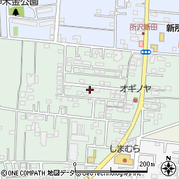 埼玉県所沢市所沢新町2524周辺の地図