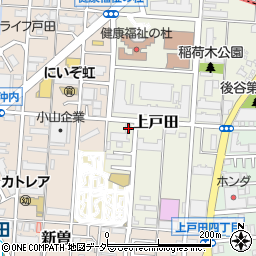 埼玉県戸田市上戸田18周辺の地図