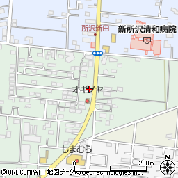 埼玉県所沢市所沢新町2528-16周辺の地図