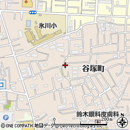 埼玉県草加市谷塚町1689-11周辺の地図