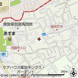 埼玉県草加市遊馬町1029周辺の地図
