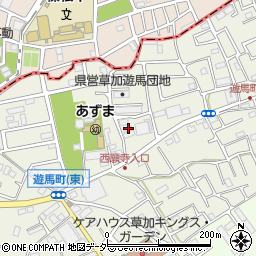 日昇レンタル株式会社　草加営業所周辺の地図