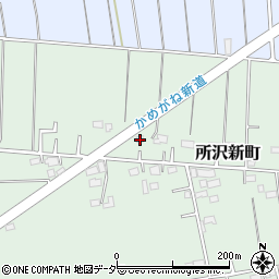 埼玉県所沢市所沢新町2483-1周辺の地図