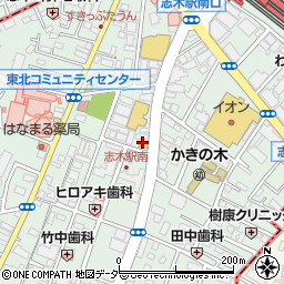 セオサイクル志木店周辺の地図