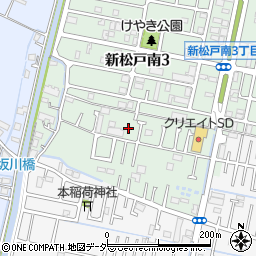 千葉県松戸市新松戸南3丁目234周辺の地図