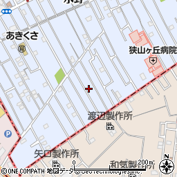 埼玉県狭山市水野1196周辺の地図