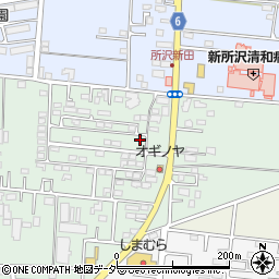 埼玉県所沢市所沢新町2518-13周辺の地図