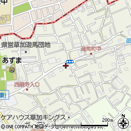 埼玉県草加市遊馬町1029-1周辺の地図