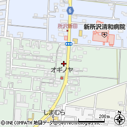 埼玉県所沢市所沢新町2528-19周辺の地図