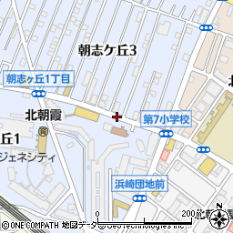北朝霞公民館周辺の地図