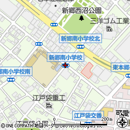 新郷南小学校周辺の地図