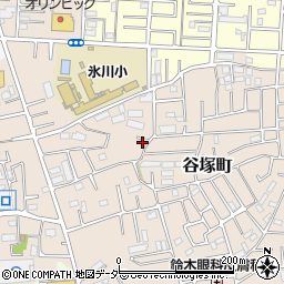 埼玉県草加市谷塚町1718-17周辺の地図