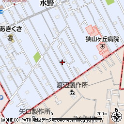 埼玉県狭山市水野1182周辺の地図