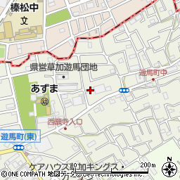 埼玉県草加市遊馬町542-7周辺の地図