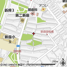埼玉県新座市新座3丁目周辺の地図