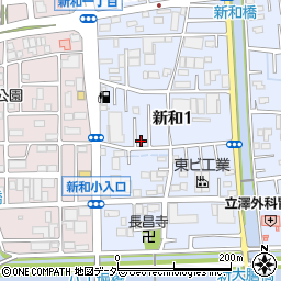 埼玉県三郷市新和1丁目374周辺の地図