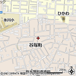 埼玉県草加市谷塚町1686-6周辺の地図