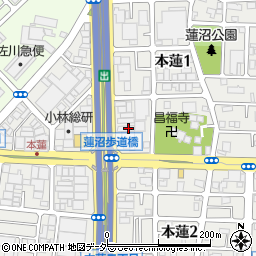 埼玉県川口市本蓮1丁目11周辺の地図