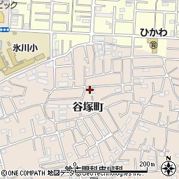 埼玉県草加市谷塚町1686-11周辺の地図