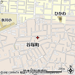 埼玉県草加市谷塚町1686-4周辺の地図