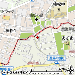 埼玉県草加市遊馬町1155-1周辺の地図