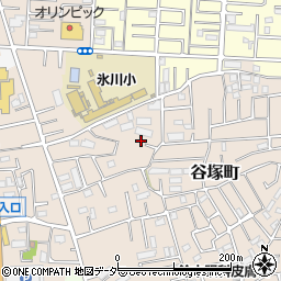 埼玉県草加市谷塚町1718-21周辺の地図
