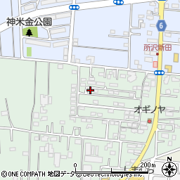 埼玉県所沢市所沢新町2514-8周辺の地図