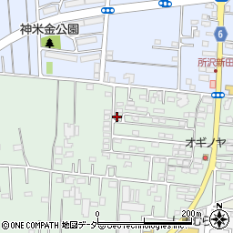 埼玉県所沢市所沢新町2515周辺の地図