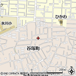 埼玉県草加市谷塚町1686-17周辺の地図