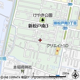 千葉県松戸市新松戸南3丁目133周辺の地図