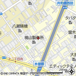 永柳工業株式会社八潮工場周辺の地図